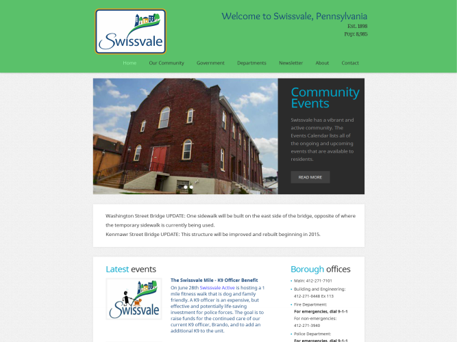 Swissvale Borough Website